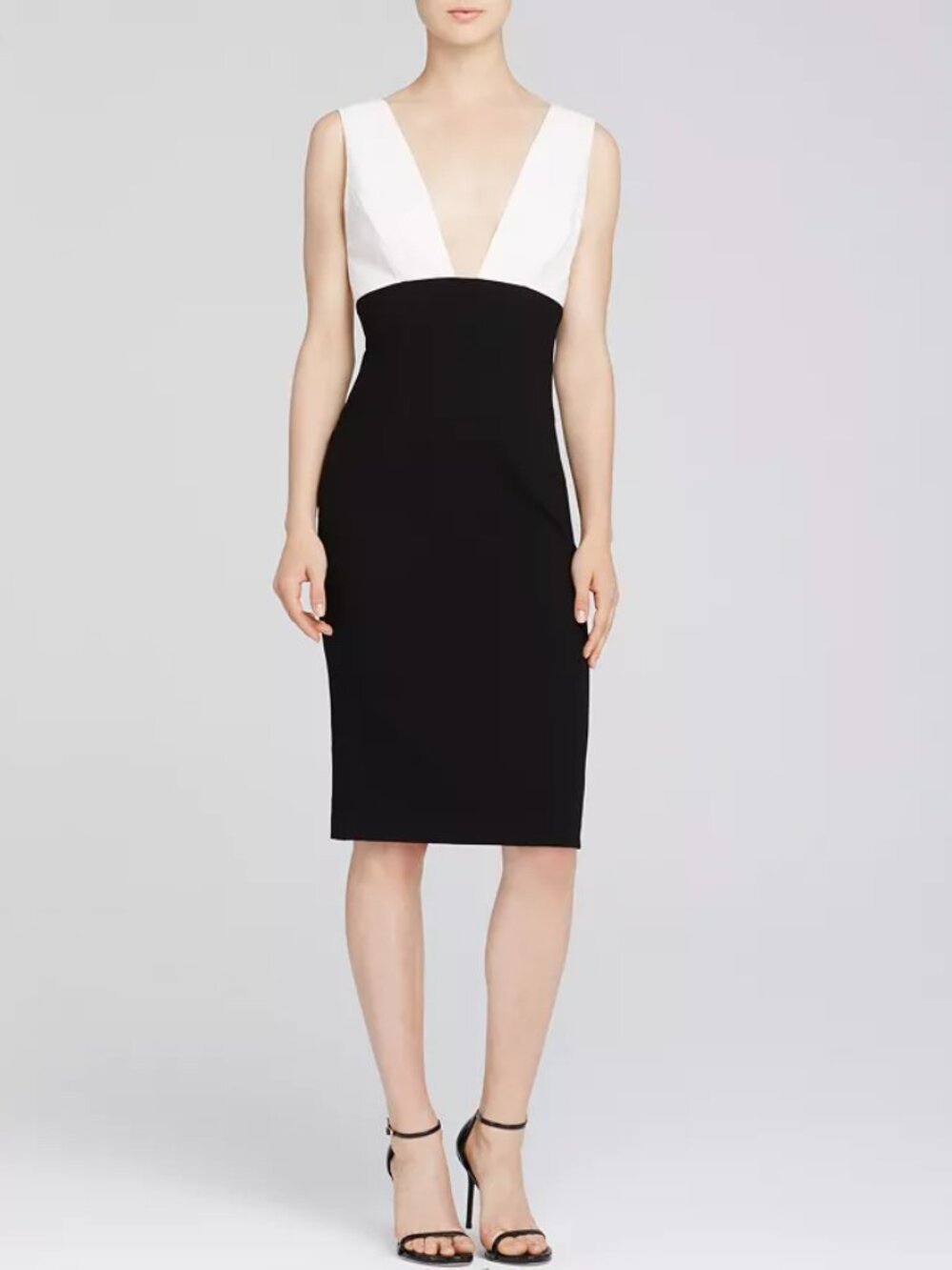 BNWT Alice + Olivia two-tone Esmira dress - US 6 - white/black